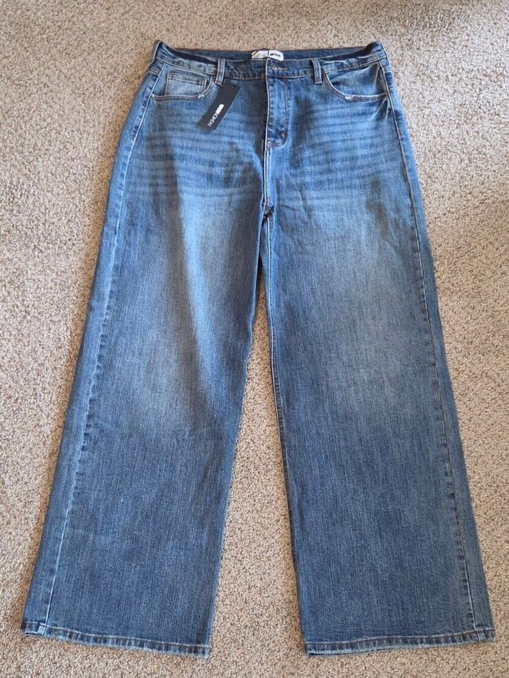 Womens Fashion Nova Yours Forever Low Stretch Baggy Jeans sz 16